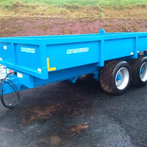 12 Ton Dump 14'x8'x24" on 435x50x19.5